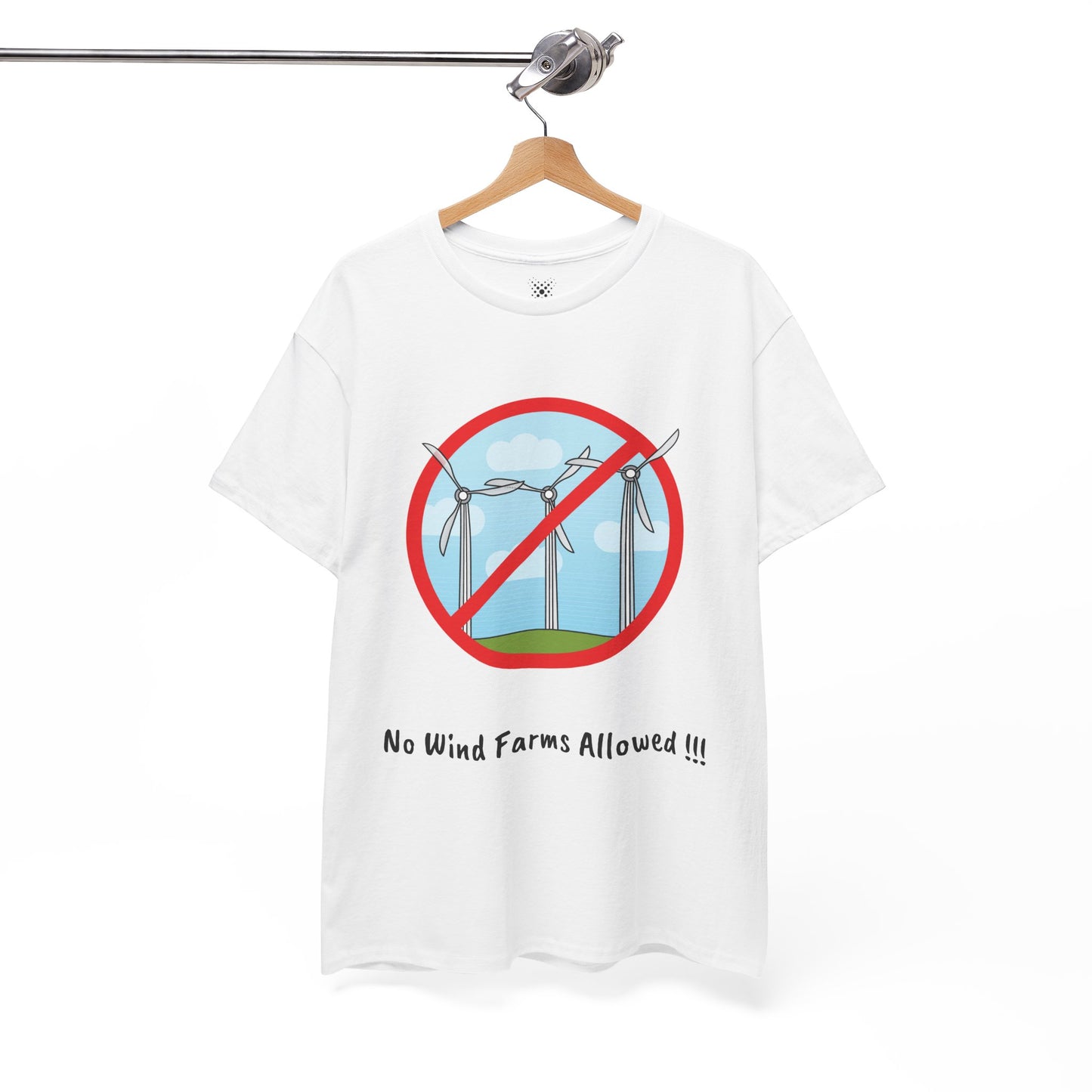 Unisex Heavy Cotton Tee - No Wind Farms Allowed !!!