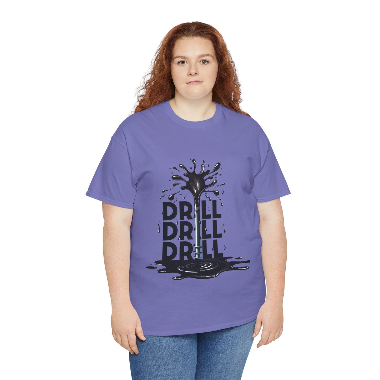 Unisex Heavy Cotton Tee - Drill Drill Drill