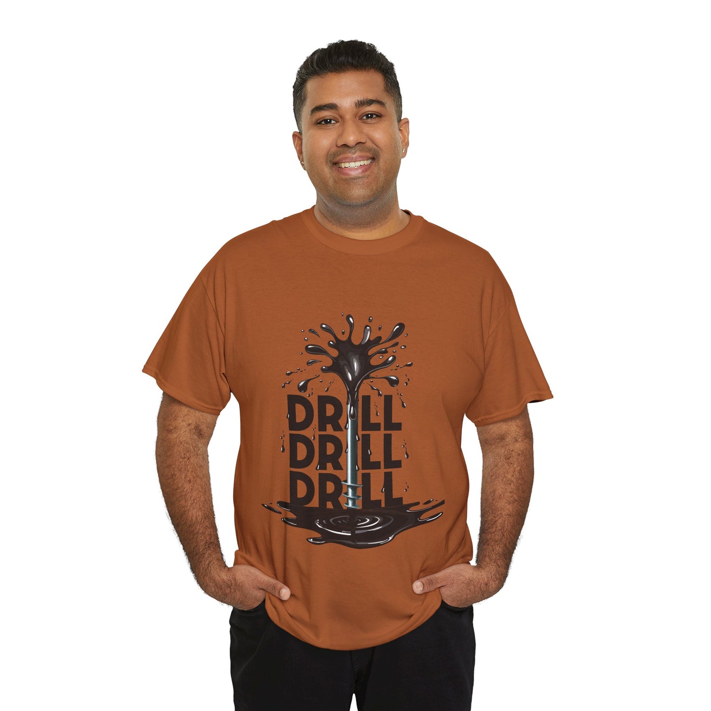 Unisex Heavy Cotton Tee - Drill Drill Drill