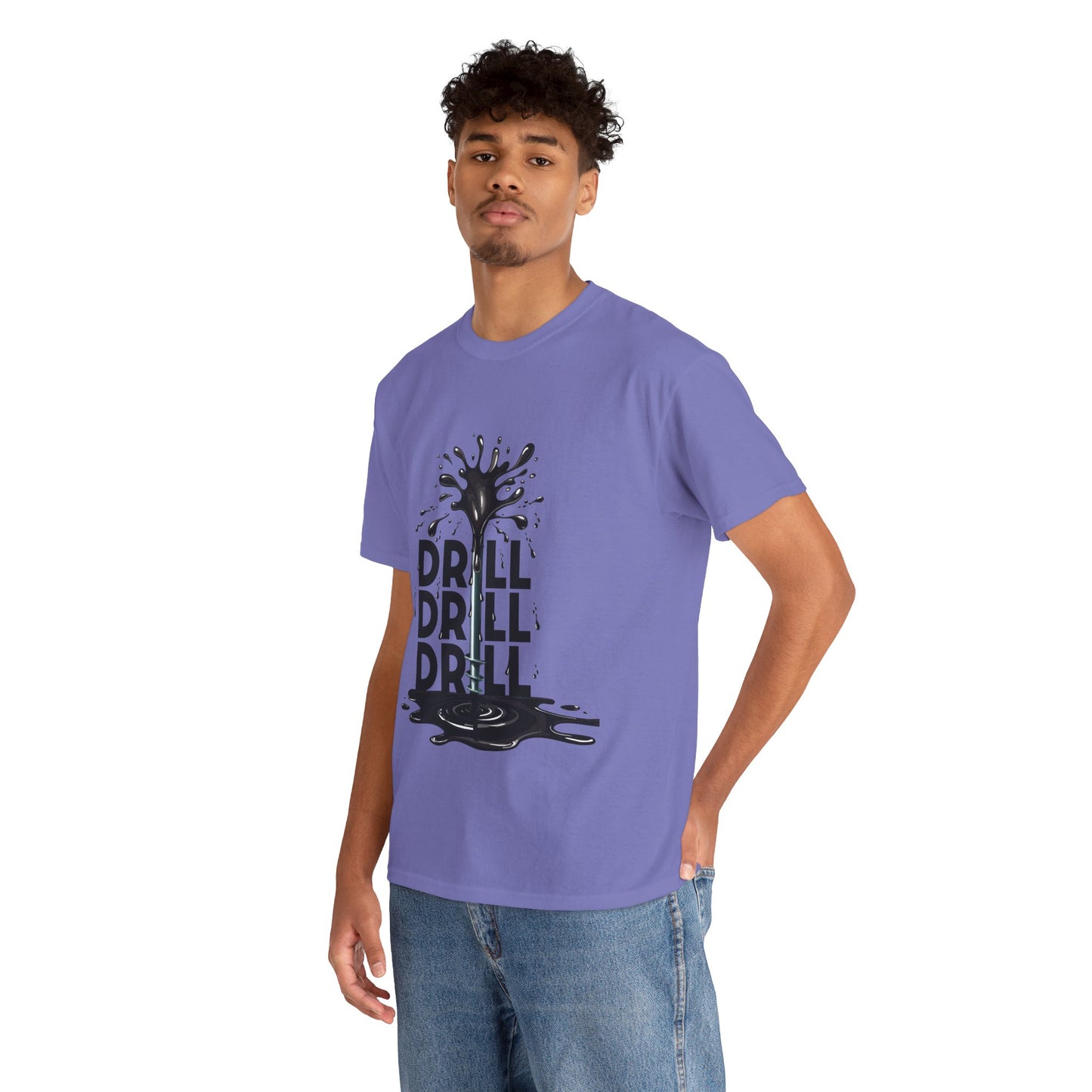 Unisex Heavy Cotton Tee - Drill Drill Drill