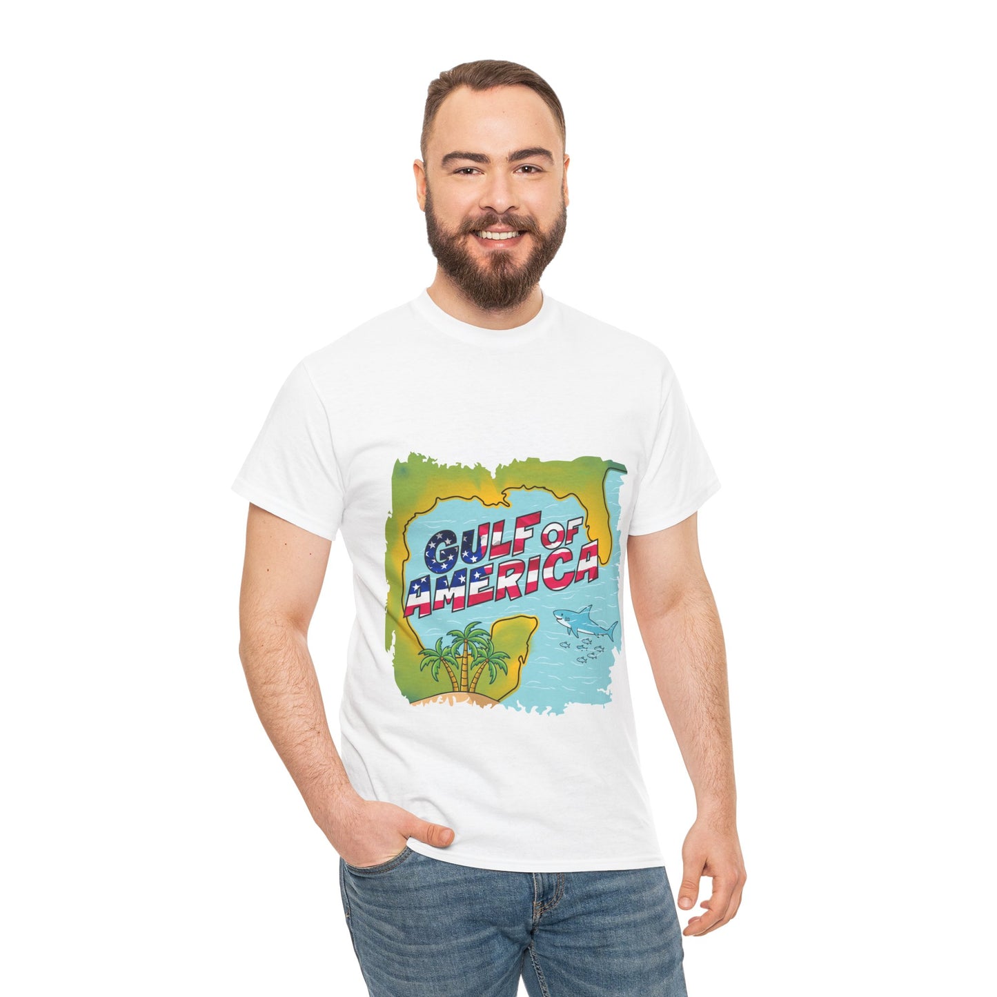 Unisex Heavy Cotton Tee - Gulf of America