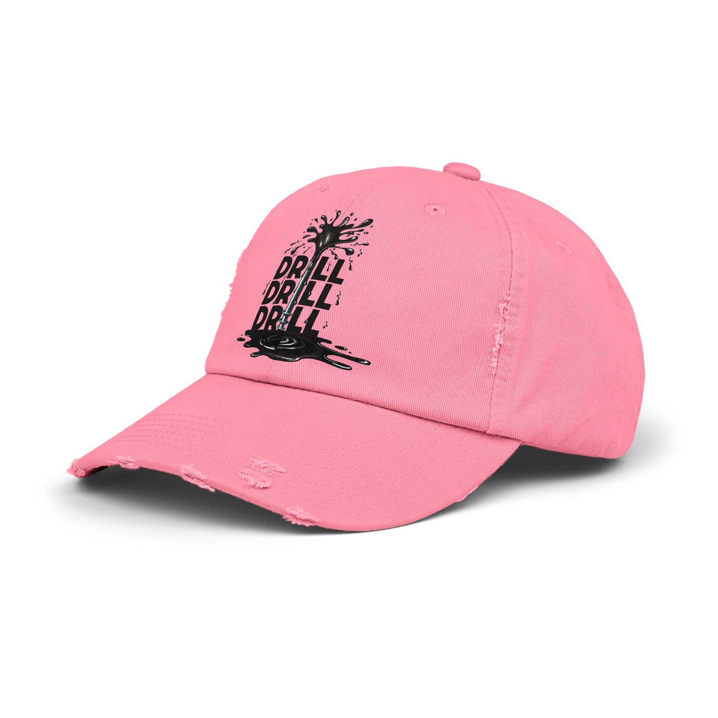 Drill Drill Drill Distressed Cap