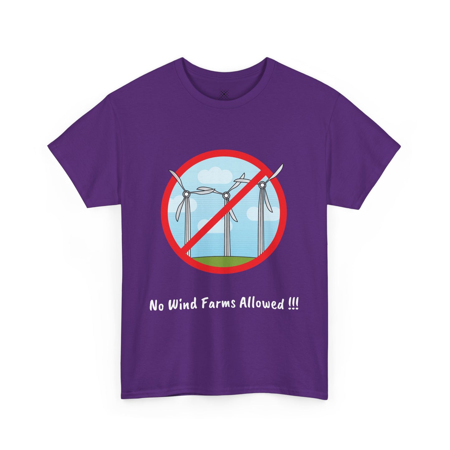 Unisex Heavy Cotton Tee - No Wind Farms Allowed !!!