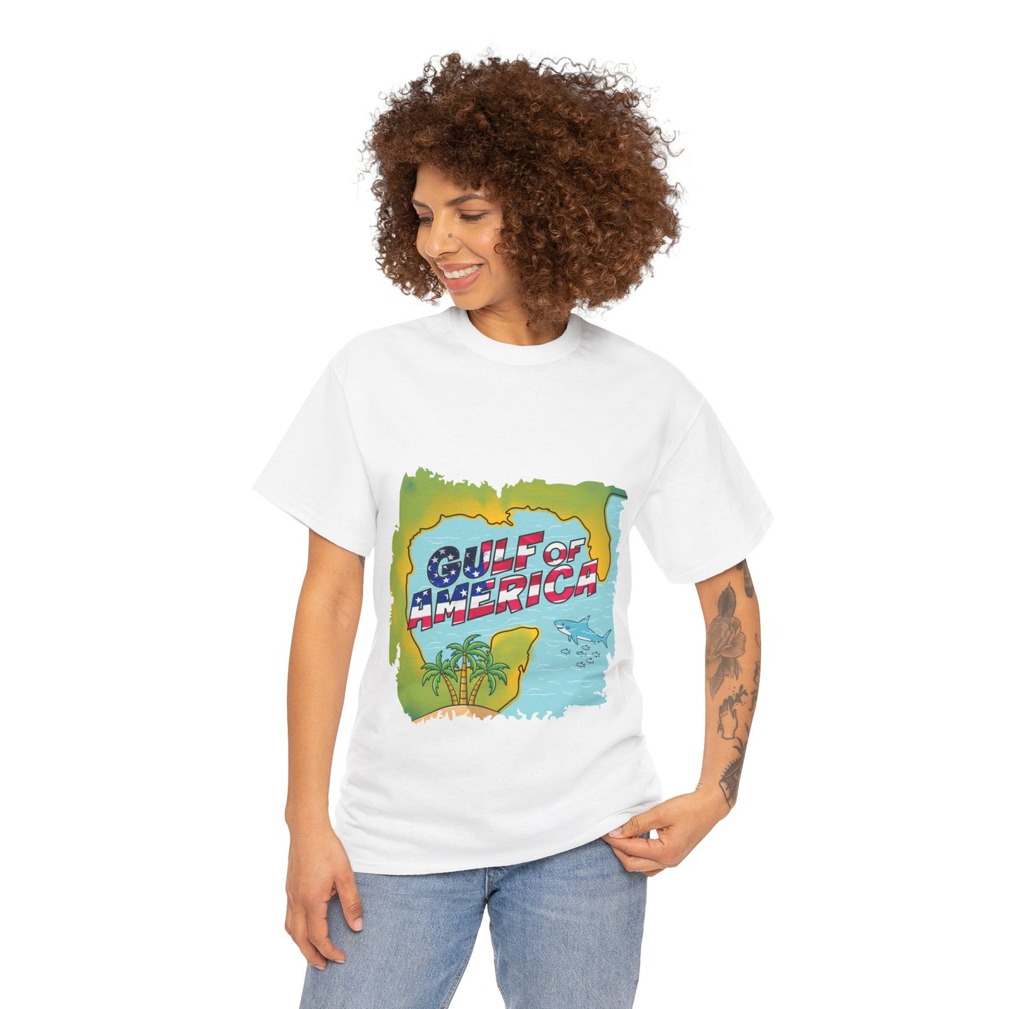 Unisex Heavy Cotton Tee - Gulf of America