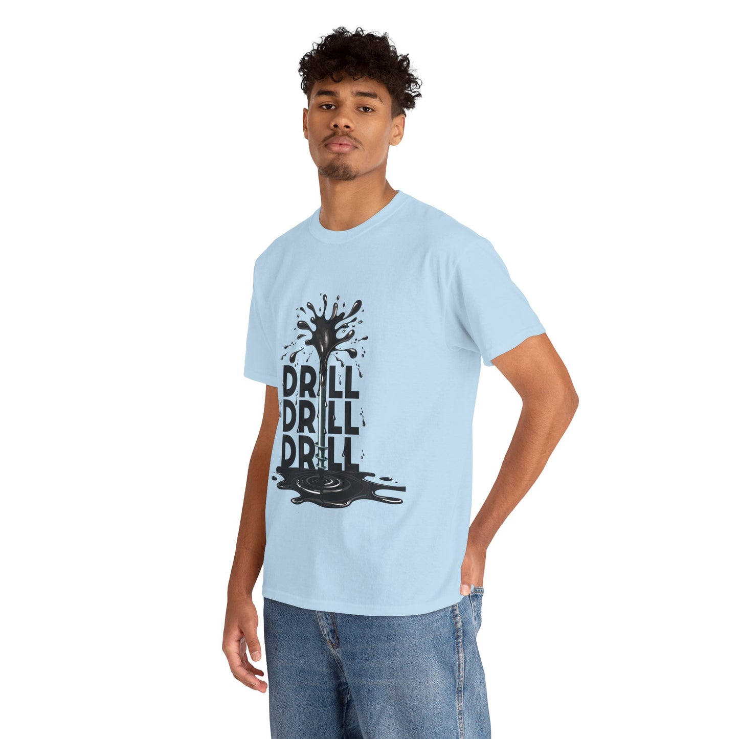Unisex Heavy Cotton Tee - Drill Drill Drill