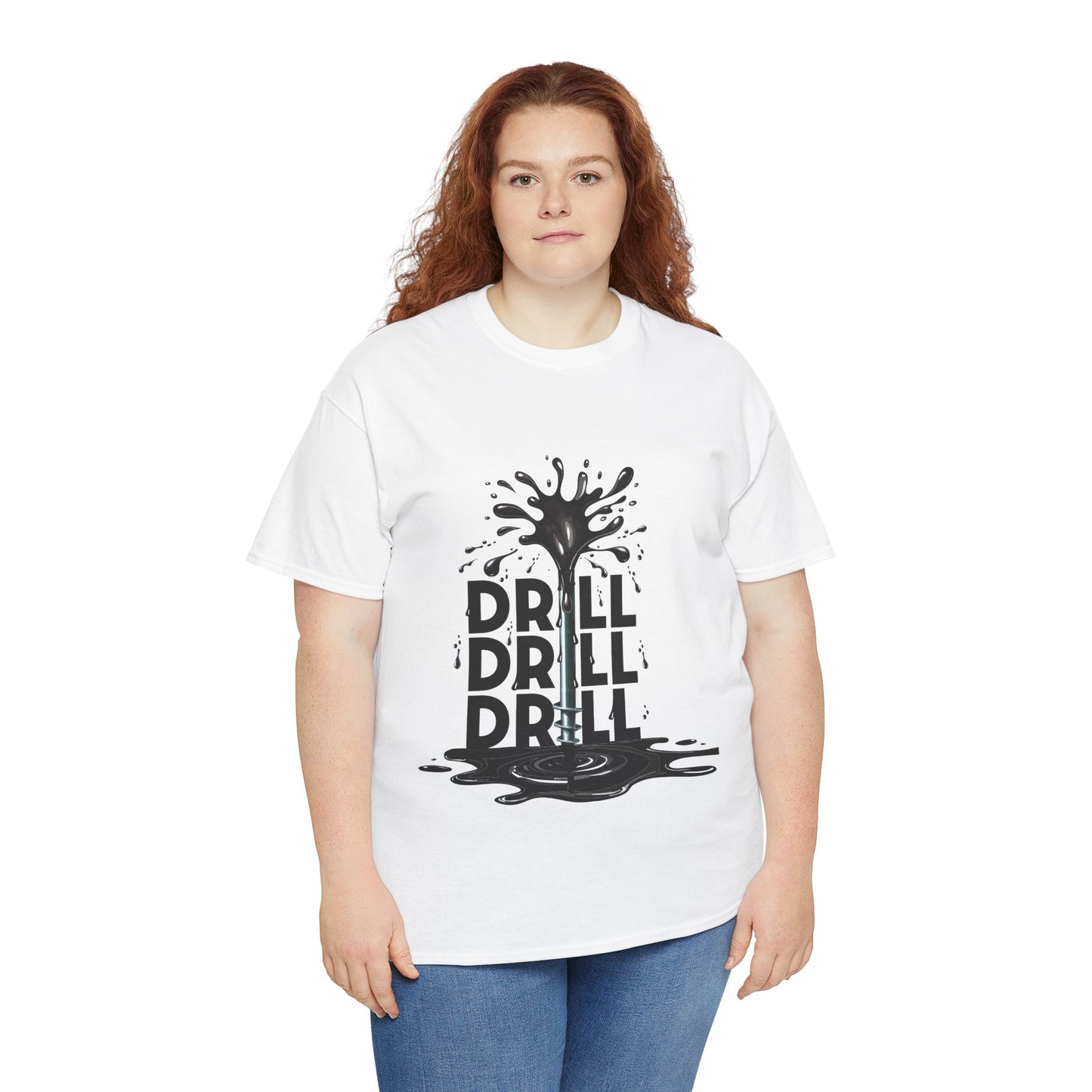 Unisex Heavy Cotton Tee - Drill Drill Drill